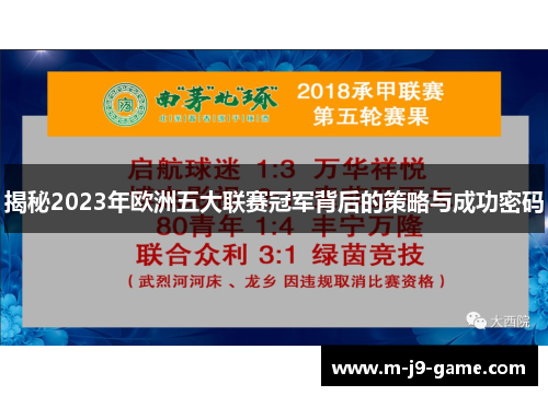 揭秘2023年欧洲五大联赛冠军背后的策略与成功密码 揭秘2023年欧洲五大联赛冠军背后的策略与成功密码